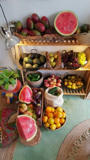 Organic fruit and produce at Roots in Aljezur