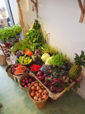 Fresh produce at Roots in Aljezur