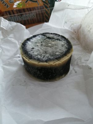 Geöffneter Blauschimmelkäse (der muss so aussehen) at Roots in Aljezur