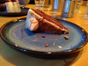 Biscoff and chocolate cake 🍰 (Nov 2021) at Source in York