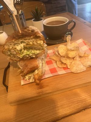 Banana blossom sandwich  #Veganuary at Source in York