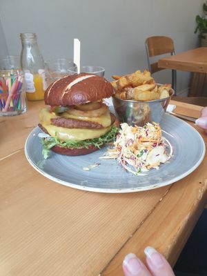 Smashed burger at Source in York