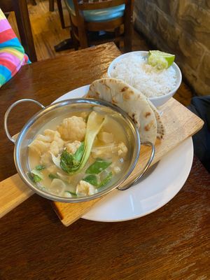 Thai green curry at The Plough in Whitby
