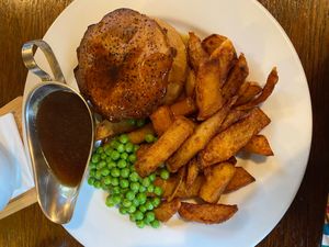 Mushroom and ale pie  at The Plough in Whitby
