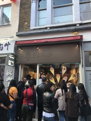 outside  at Bubblewrap Waffle in London