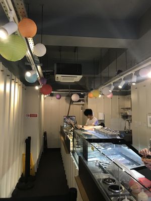 inside  at Bubblewrap Waffle in London