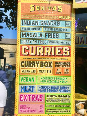 Menu   at Sonita's Kitchen in North West London