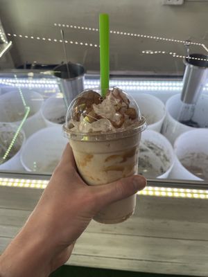 Peanut Butter Crunch Milkshake  at eighty7sweets Vegan Ice Cream Company in Atlanta