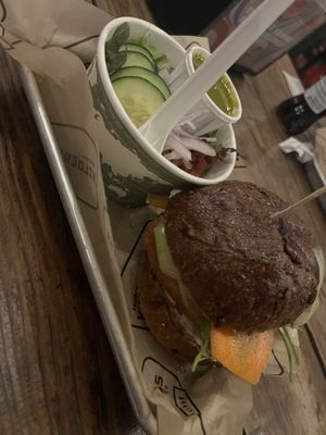 vegan banh mi and salad   at Arizona Wilderness DTPHX in Phoenix