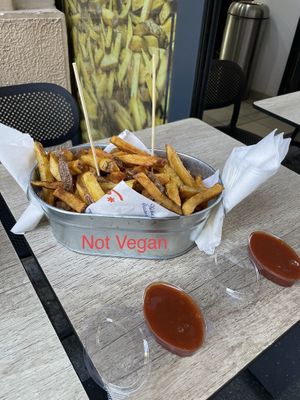 Not vegan  at Patatas in Belgrade