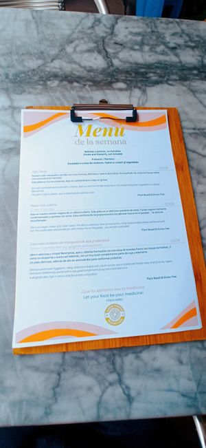 Menú de la semana at Hazme Vegano in Barcelona