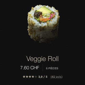 Veggie roll at Sushi Shop in Morges