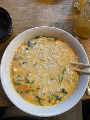 Vegan Coconut Soup with Rice Noodles   at Nem Quán in Braunschweig
