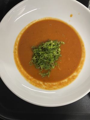 vegan borscht  at Soupa in Bratislava