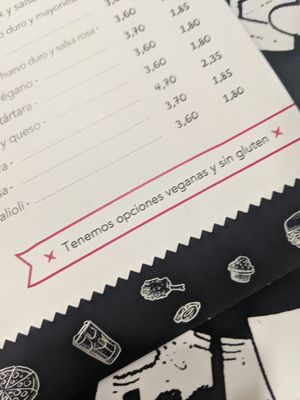 ask for vegan options at Bocatería Carpanta in Benavente