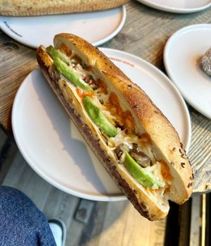 Vegan baguettee  at Espresso House in Trondheim