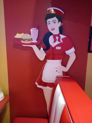 Lucy! at Emma's Diner in Whitby