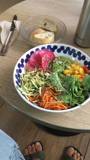 Vegan seasonal asian bowl  at Coworking Coffee in Perpignan