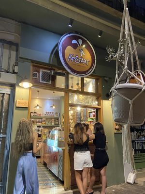 Outside at Krepart in Crete