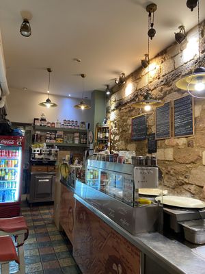 Inside at Krepart in Crete