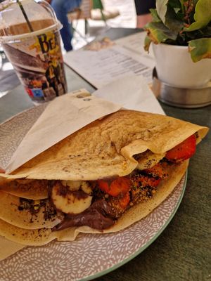 Vegan crepes at Krepart in Crete
