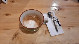 Macchiato at Crust n Crumb in Pristina