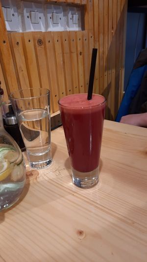 Juice at Crust n Crumb in Pristina