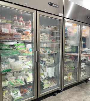 Vegetarian frozen foods at E-Vegetarian 益素食品 - Jln Buroh in West Singapore
