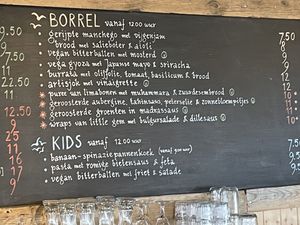 Menu  at Strandtent Het Puntje in The Hague