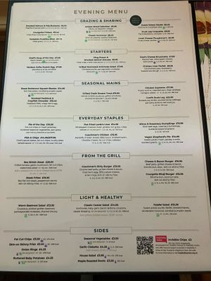 Menu March 2025  at Kings Head in Richmond