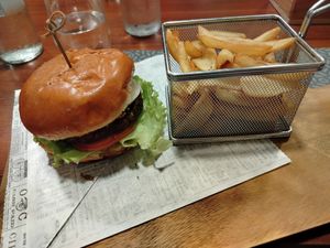 Vegan burger at Oliva - Maybe closed in Baska