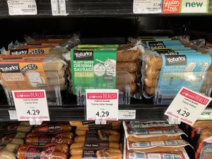 Tofurky's sausages at Wheatsville Food Co-op in Austin