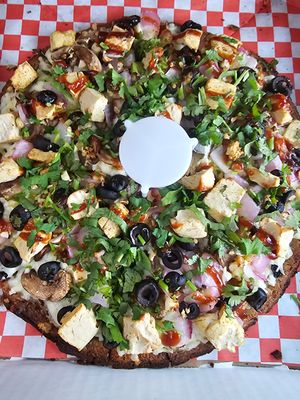 Vegan Bombay at Pizza Twist in Redding