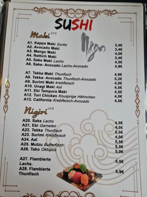 Sushi at NYNAMY in Ingolstadt