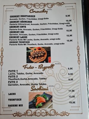 Sushi at NYNAMY in Ingolstadt