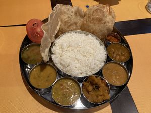 South Indian plate  at Krishna Vilas in Luxembourg City
