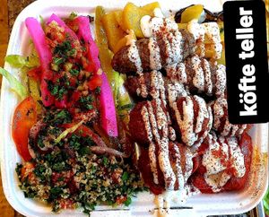 Falafel Teller at Wahid's Green Food in Cottbus