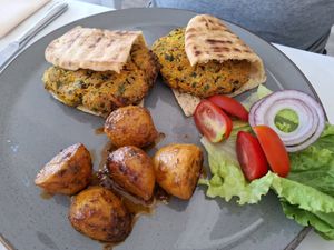 Superfood Burger at Petrino in Corfu