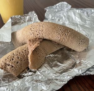 Extra Injera   at Gursha Ethiopian Grill in Des Moines