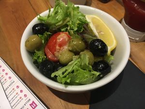 Salad at Hobson's Fish & Chips in West London