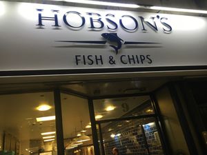 Front at Hobson's Fish & Chips in West London