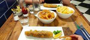  at Hobson's Fish & Chips in West London
