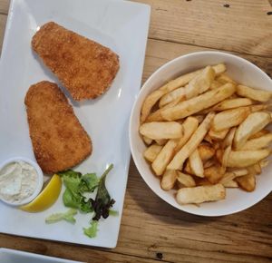 this is for 1 person  at Hobson's Fish & Chips in West London