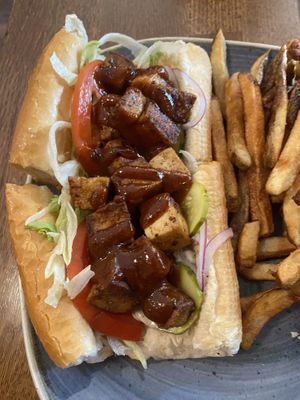 Tofu sandwich  at Jude's Old Town in Seattle