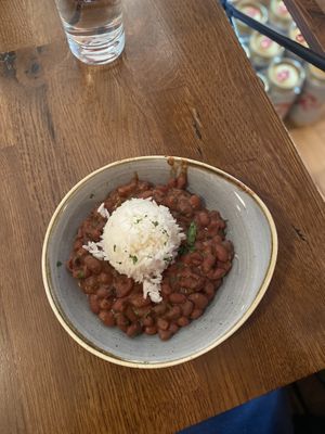 Red beans and rice   at Jude's Old Town in Seattle