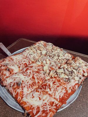 Half Cheese / Half Mushroom 🍄 (V)  at Basilico's Pizzeria in Dickson City