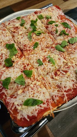 Sicilian pizza at Basilico's Pizzeria in Dickson City