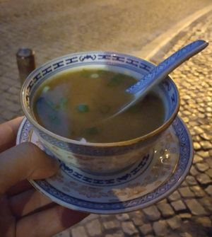 Miso soup at Onigiri-A in Lisbon
