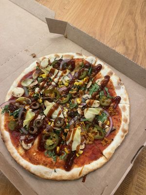 BYO with vegan sausage   at Mod Pizza in Dallas