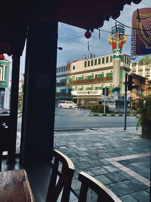 The view at Life Cafe @ Padungan in Kuching